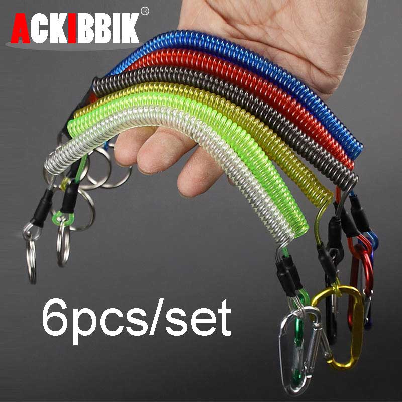 Fishing Kayak Paddle Leash - Ackibbik 6 adet Balıkçılık Kordon Karabina
