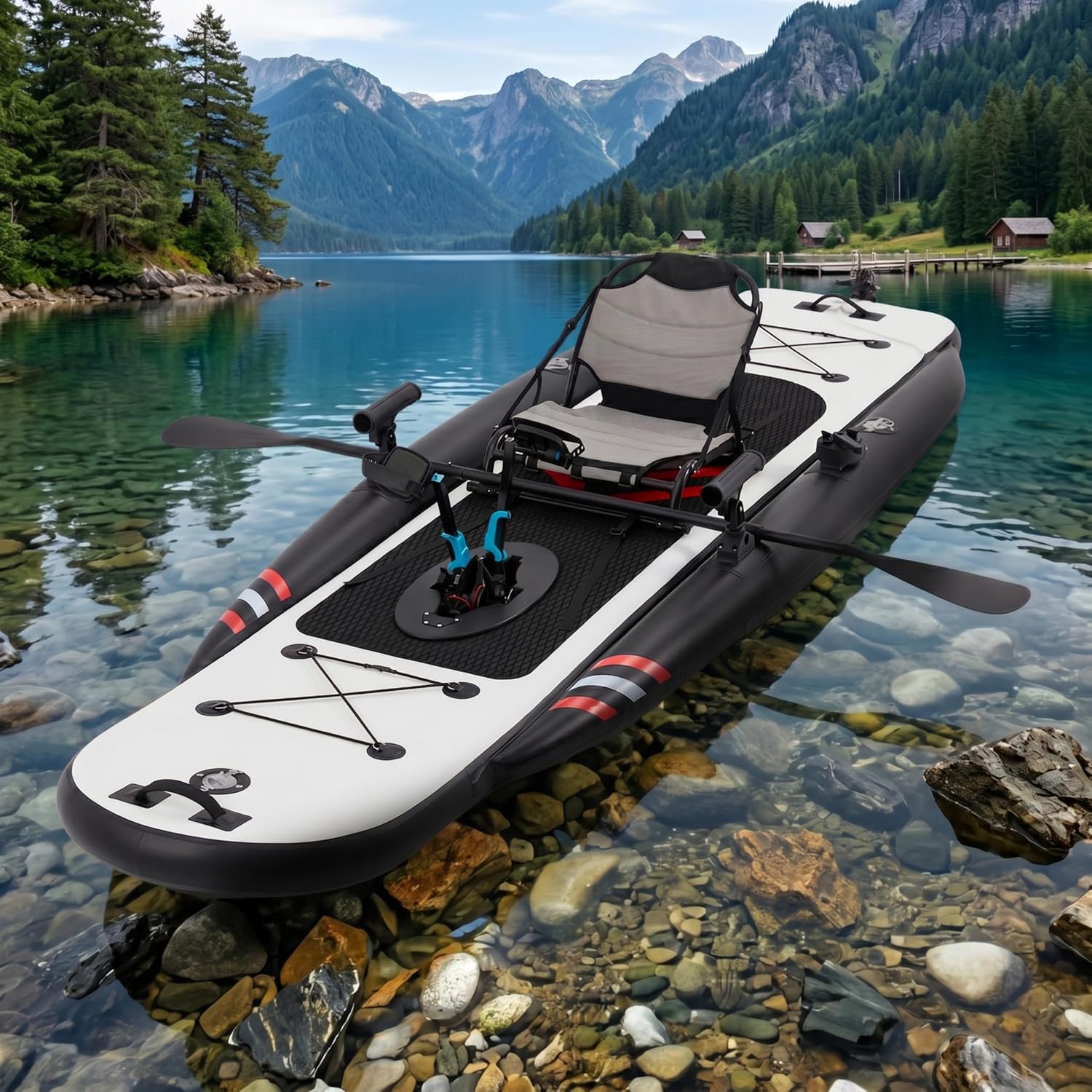 Fishing Kayak Seat - 12ft Premium PVC Şişirilebilir Balıkçı Kayığı