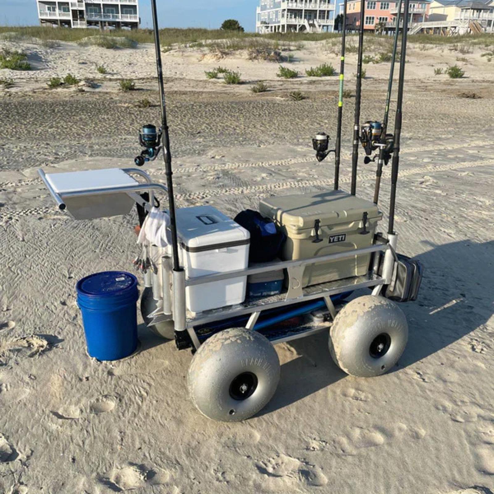 Fishing Kayak Cart - 16 İnç Balon Tekerlekler, Plaj Arabası,