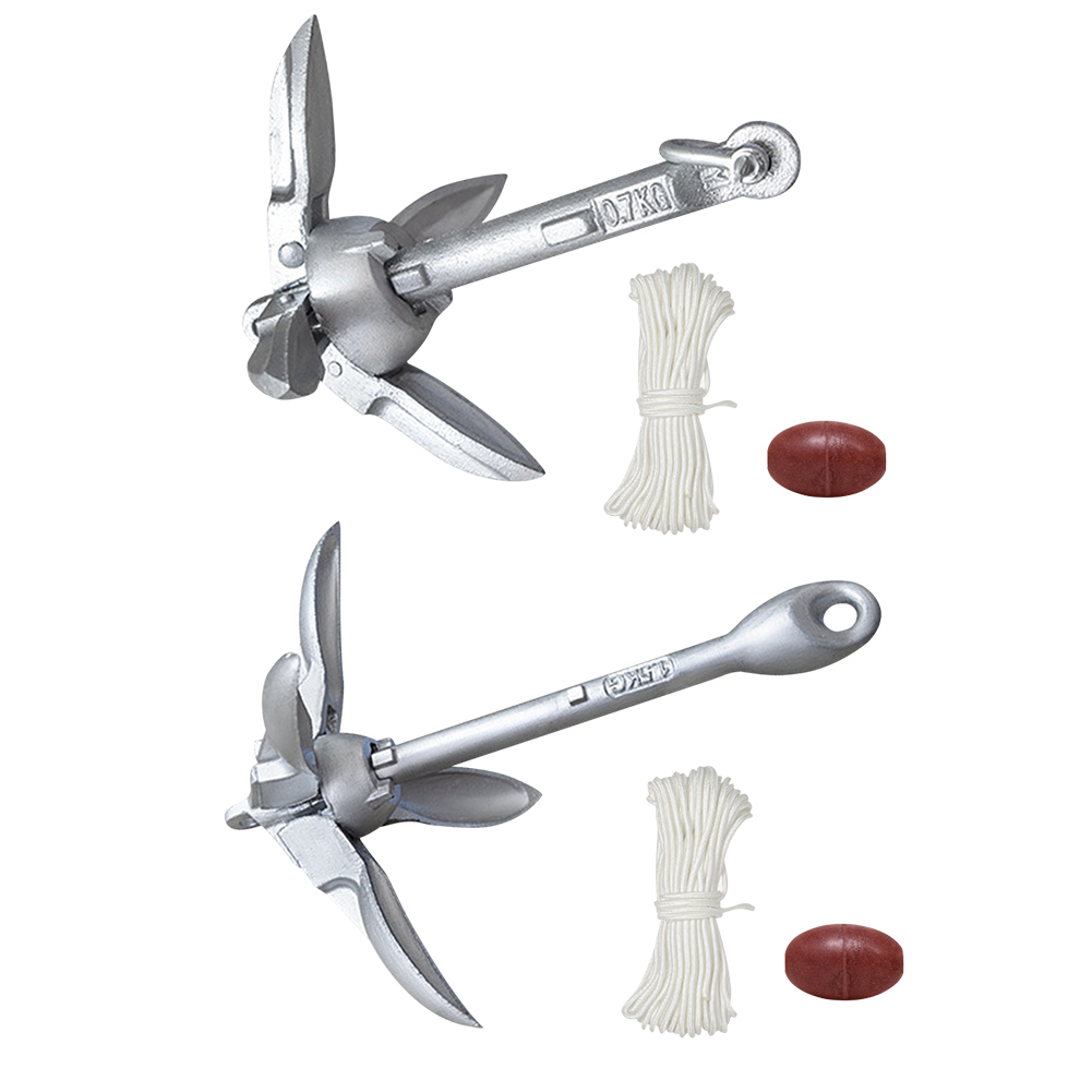 Fishing Kayak Anchor - 0.7/1.5KG Tekne Çapası, 65ft Deniz Halatı