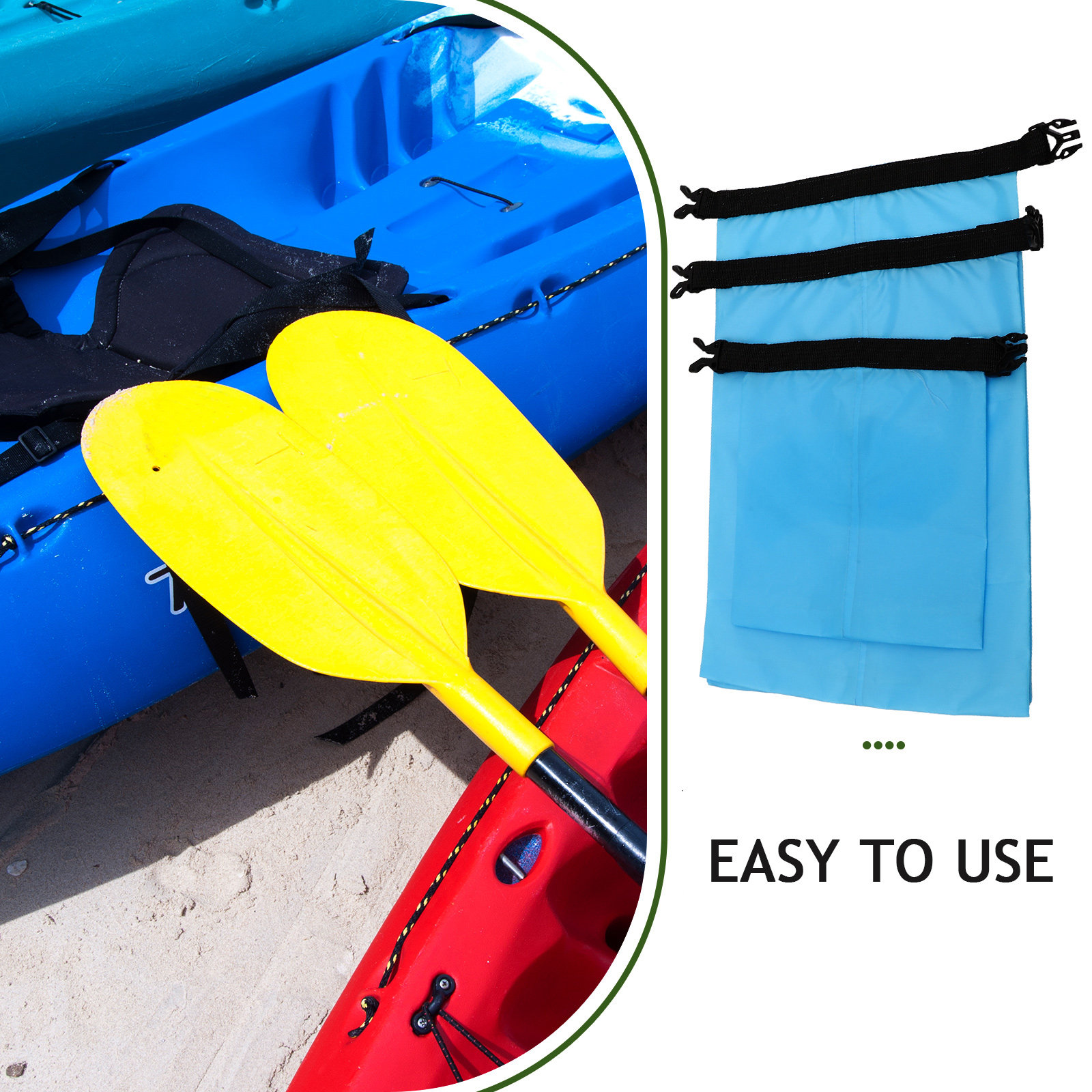 3 Parça Su Geçirmez Kuru Çanta - Fishing Kayak Storage Bag incelemesi ve fiyatı