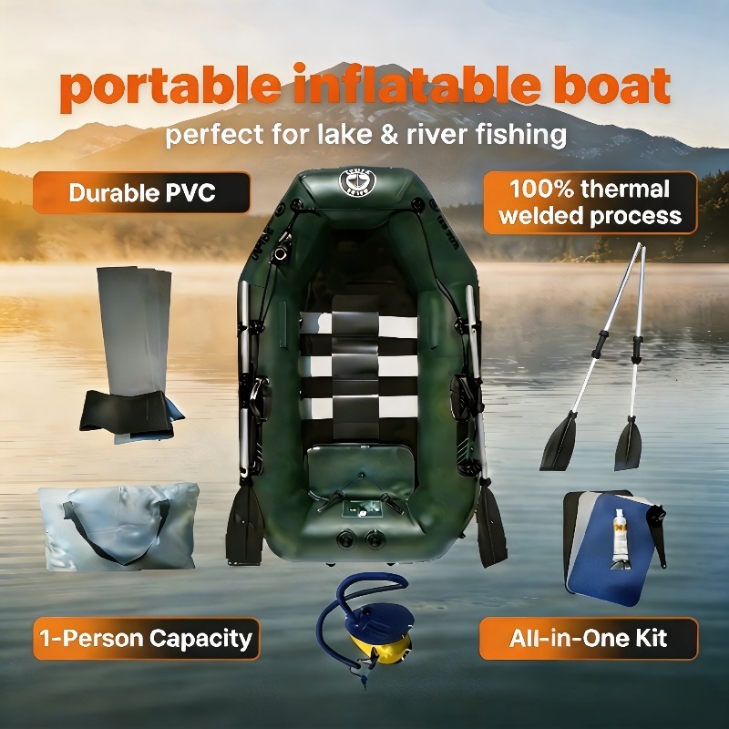 1 Kişilik Balıkçı Teknesi Ucuz - Fishing Kayak Inflatable incelemesi ve fiyatı