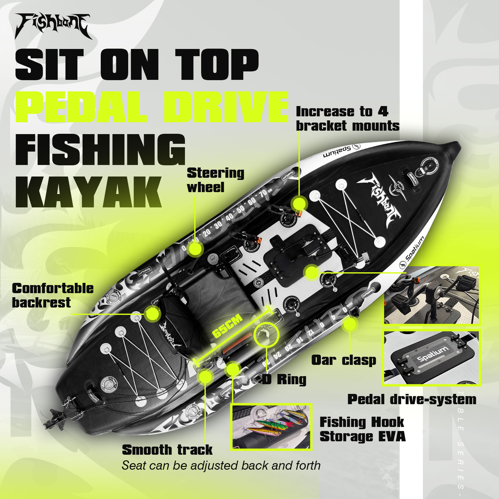 Spatium Balıkçı Kayığı Pedal S - Fishing Kayak Sit On Top incelemesi ve fiyatı